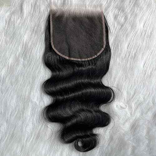 Venice Hair Real HD Lace Closure only 0.10mm Ultra-thin Invisible Crystal HD Lace Pre Plucked with Baby Hair Straight Human Hair Lace Frontal Closure (7x7 HD Body, 18 Inch)