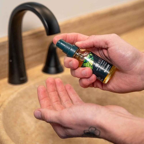 Badger Beard Grooming Kit, Organic Beard Oil Bottle + Organic Beard Balm Tin, Subtle Masculine Scent, Organic Mens Beard Care for Healthy Beard Growth, 2-Pack