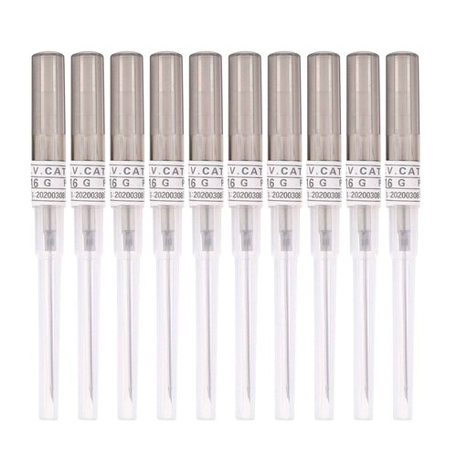 DOWEI Ear Nose Piercing 10pcs 16G PiercingIV Catheter Kit Piercing for IV Start Kits, Piercing Tools, Piercing Supplies (16G)