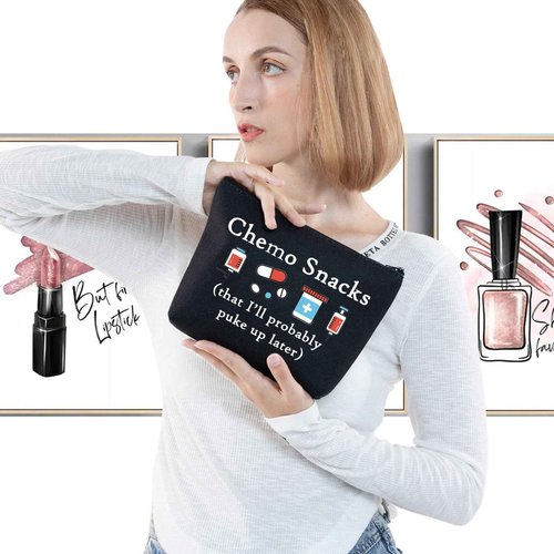 G2TUP Funny Chemo Snacks Chemo Bag Chemo Care Package For Women Warriors (Chemo Snacks)