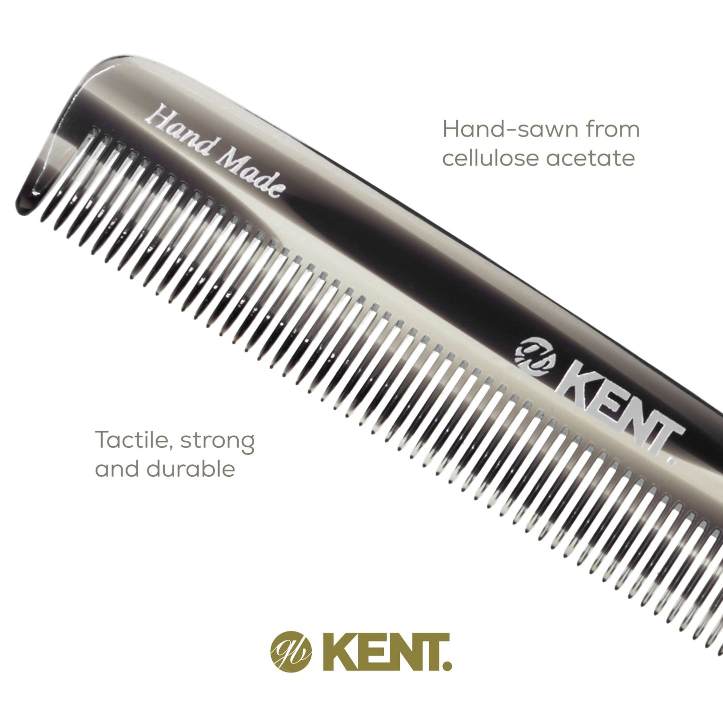 Kent F3T Fine Tooth Comb for Hair Care - Parting Comb and Combs for Men and Combs for Women - Dandruff Hair Comb, Kent Mens Combs for Hair Fine Teeth Comb Hair Comb Fine, Men Comb Comb for Women