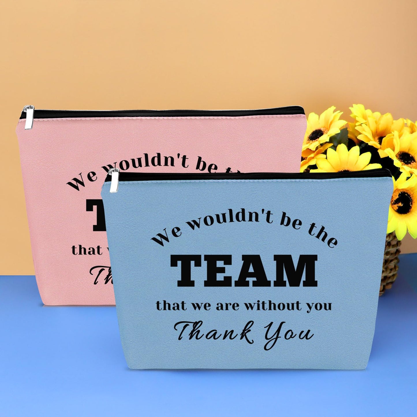 3Pcs Boss Gift Leader Appreciation Gift for Women Cosmetic Bag Leaving Farewell Gift for Coworker Teacher Cosmetic Bag Birthday Retirement Gift for Soccer Baseball Swimming Coach Leader Thank You Gift