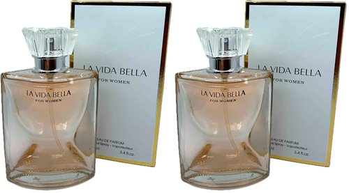 La Vida Bella Women's Cologne 3.4 Fl. Oz. Eau de Parfum Spray (Pack of 2)