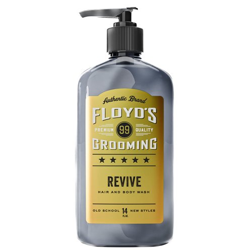 Floyd's 99 Revive 3 in 1 Men's Body Wash - Men's Shampoo, Body Wash, & Face Wash All-in One - Triple Action Formula - Moisturizing - 14 oz.