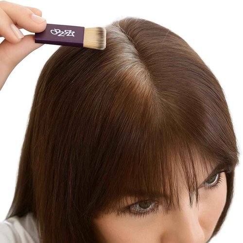 Madison Reed Root Touch Up + Brow Filler, Terra Medium Brown, Instant Gray Coverage, Fills in Brows & Thinning Hairlines, Temporary Concealing Powder, 0.13 oz (60 uses)
