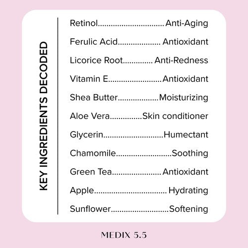 Medix 5.5 Fragrance Free Retinol Age Rewind Cream + 3% Hyaluronic Acid Hydrating Body Serum Set