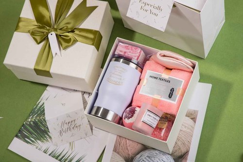 Spa Gift Basket for Women - Birthday, Christmas, Get Well Soon Care Package | Relaxation Gifts for Her, Sister, Best Friend | Includes Wine Glasses, Unique Self-Care Box