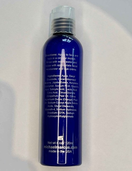 michael marcus Jojoba Facial Cleanser with Grapefruit & Orange Extract 4 fl oz - Refresh, Moisture & Hydrating Facial Cleanser - Cruelty Free, Paraben-Free & Fragrance Free Cleansing Foam