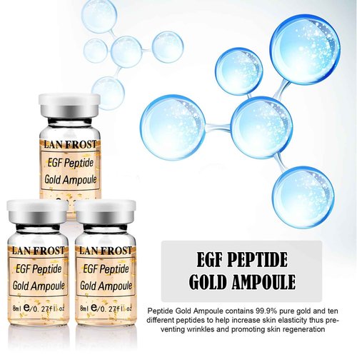 BB Booster Serum Kit Serum Hyaluronic Acid Essence Skin Care Kit, EGF Peptide Gold Ampoule 0.27oz 12 Vials,Facial Treatment Increases skin elasticity BB Radiance Facial Serums Kit