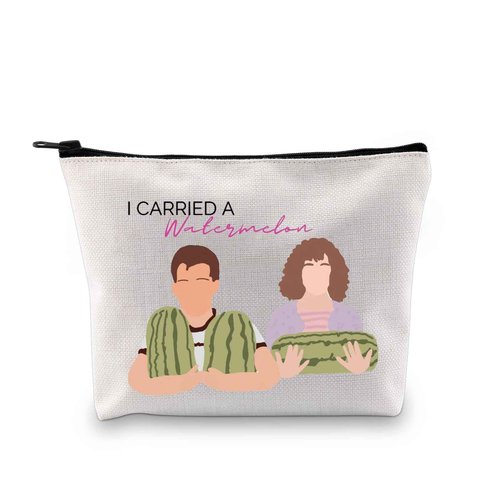 XYANFA Dance Dirty Inspired Makeup Bag Dancing Gift Watermelon Lover Gift 80s Movie Zipper Pouch (12.I CARRIED A Watermelon)