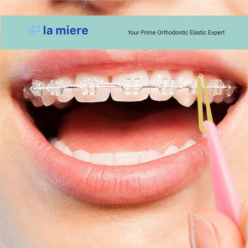 Latex Amber 3 Packs 300 counts 3/16inch MEDIUM 4.8mm Intraoral Elastic Bands Unimedic Orthodontic Elastics non- Latex Dental Rubber Bands Made in US(MEDIUM, 3/16inch, 4.8mm)