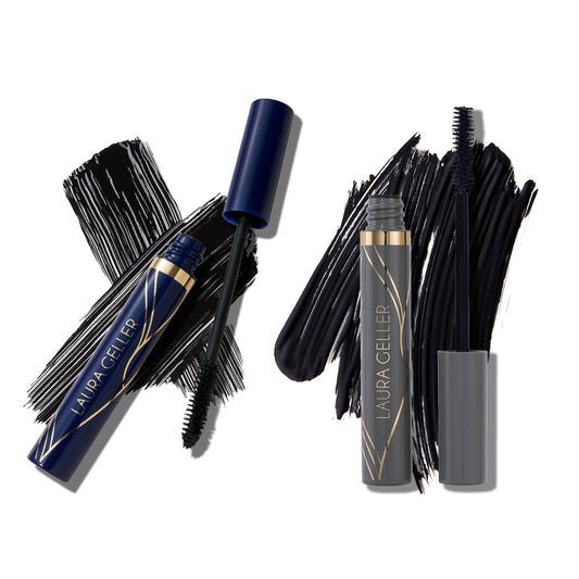 LAURA GELLER NEW YORK Always There Lengthening + Waterproof Mascara | Long-Lasting Mascara for Volume and Length Duo