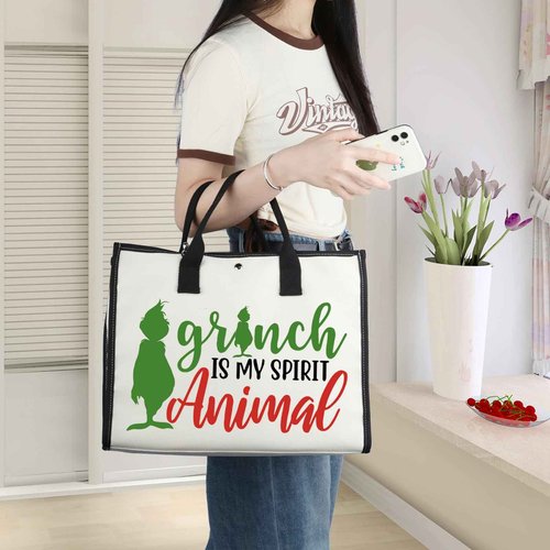 WZMPA Green Monster Cosmetic Makeup Bag Doctor Cat Fans Gifts Monster Is My Spirit Animal Zipper Pouch Bag For Monster Fans (Grin Spirit -TB)