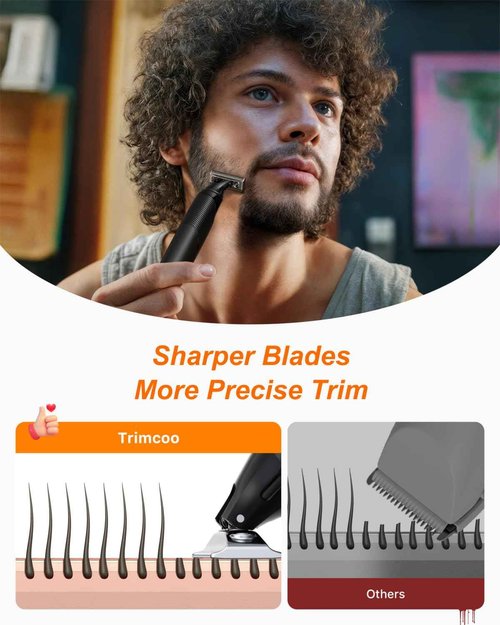 [2025 Upgraded] Body & Nose Hair Trimmer Kit, [All-in-One] Travel Beard Electric Shaver for Men, USB-C Fast Charging, Rechargeable Painless Razor Cordless Waterproof Wet/Dry, Black(Solo)