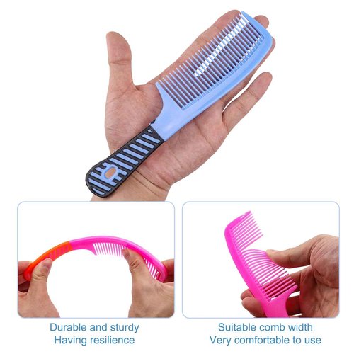 Disposable Combs in Bulk - Widen Individually Wrapped Sturdy Hair Combs for Women, Men & Homeless - 100 Pack (Colorful) for Hotel, Shelter, Nursing Home, Charity & Church