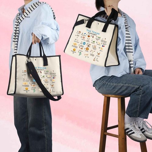 MNIGIU Texas Canvas Tote Bag Texas State Gift Texas Eco Tote Bag Reusable Bag Welcome Bag (TexasZhengTB)