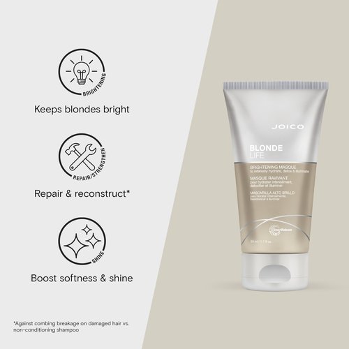 Joico Blonde Life Brightening Shampoo & Masque Set | Nourish & Illuminate | For Blonde Hair