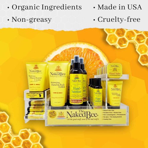 The Naked Bee Orange Blossom Honey Collection, Hand and Body Lotion 3 Piece Gift Set