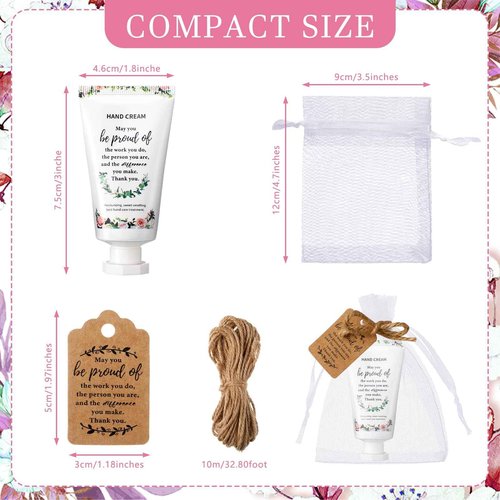 Dansib 24 Sets Hand Mini Lotion Bulk Employee Appreciation Gifts Travel Size Hand Cream Inspirational Thank You Gifts for Christmas Teachers Coworkers Employee Staff Team Nurse(Fresh)
