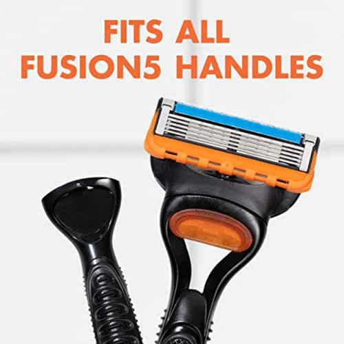 Gillette Fusion5 Razor Blade Refills for men- 12 Count – 5-Bladed with Lubrication Strip and Precision Trimmer