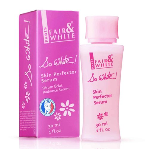 FAIR & WHITE So White Skin Brightening Serum 30ml - For Face, Elbows Knees, Feet - with Kojic Acid and Castor Oil