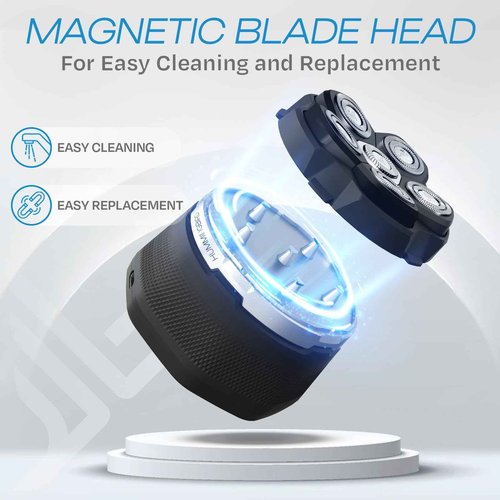 HUMMINGBIRD MK3 Head Shaver for Bald Men - Wet/Dry Electric Rotary Razor, Waterproof, Cordless USB-C Rechargeable Skull Shaver with Case