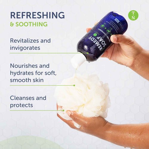 Truremedy Naturals 12oz Tea Tree Oil Body Wash - Pack of 2 - Tea Tree Soap with Aloe and Peppermint Oil - Moisturizing Foot Wash - Suitable for All Skin Types
