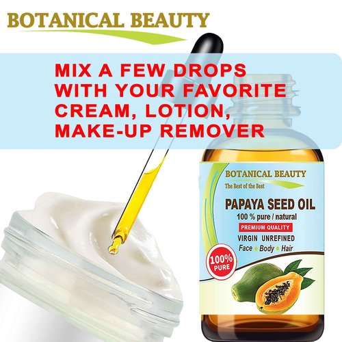 Botanical Beauty PAPAYA SEED OIL WILD GROWTH 100% Pure Natural Virgin Unrefined Undiluted Cold Pressed Carrier Oil for Face, Skin, Hair, Lip, Nails 2 Fl. oz. - 60 ml