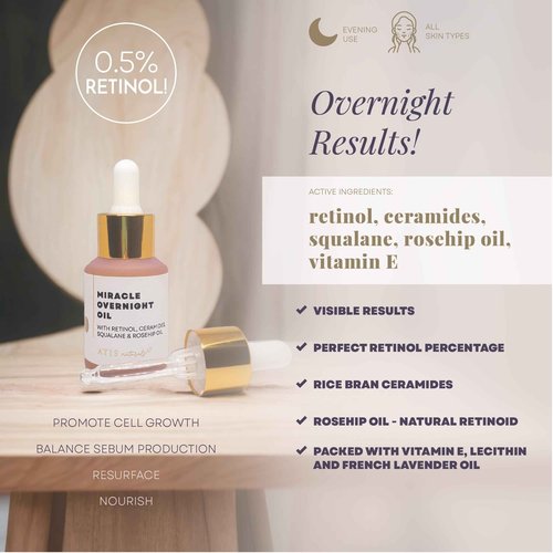 ATIS Facial Serum 3 Pack, Vitamin C Serum, Retinol Serum and Hyaluronic Acid Serum For Anti Aging & Wrinkle - Boost Skin Collagen, Hydrate & Plump Skin