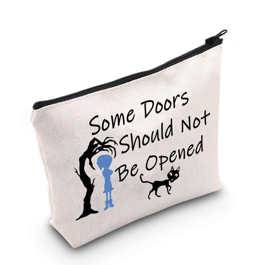 MEIKIUP Be Wise Be Brave Be Tricky The Secret Door Thriller Fantasy Cartoon Makeup Bag Gift (Not Be Opened bag)