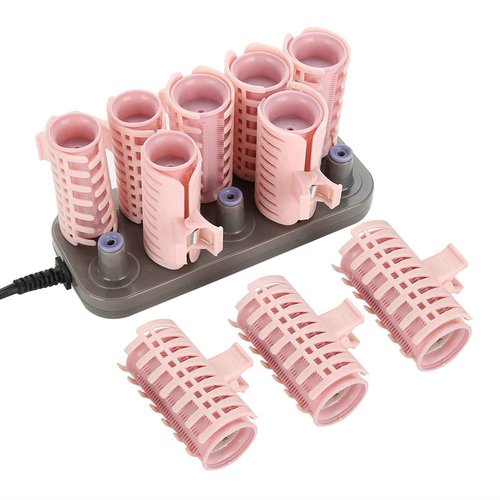 Milltrip 10Pcs Professional Electric Heated Roller Curling Set, Fast Heating Hair Styling Tool with 160°C Thermostat, Travel Friendly (Upgraded Vibration Hot Compression)