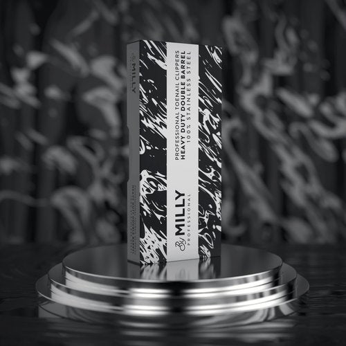 By MILLY High Carbon Steel Professional Nail Clippers for Seniors & Podiatrist Toenail Clippers | Hammer Forged to Trim Thick or Hard Toenails | Heavy Duty Toenail Clippers for Thick Toenails (Silver)