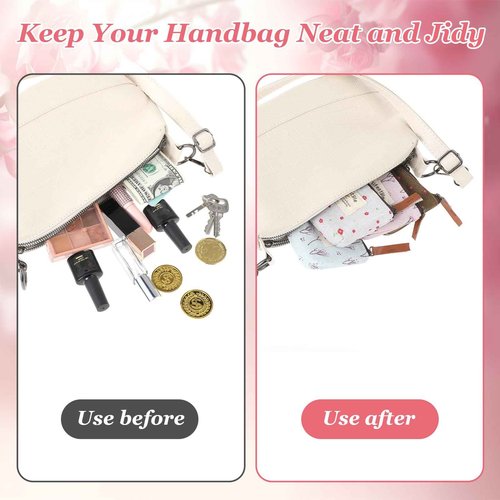 Apausvcm 4Pcs Mini Makeup Bag, Linen Floral Pouch for Purse Small Cosmetic Bag with Zipper Portable Toiletry Organizer Cute Coin Purse Storage Pouch Bag Fabric Cosmetic Pouch for Girl Women