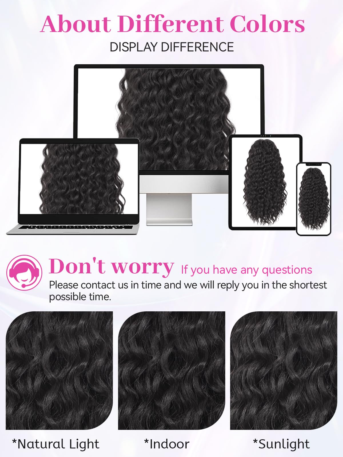 Isaic Ponytail Extension 16 Inch Long Wavy Curly Ponytails Drawstring Ponytail for Black Women Black Pony Tails Hair Extensions Synthetic Hairpiece for Daily Use