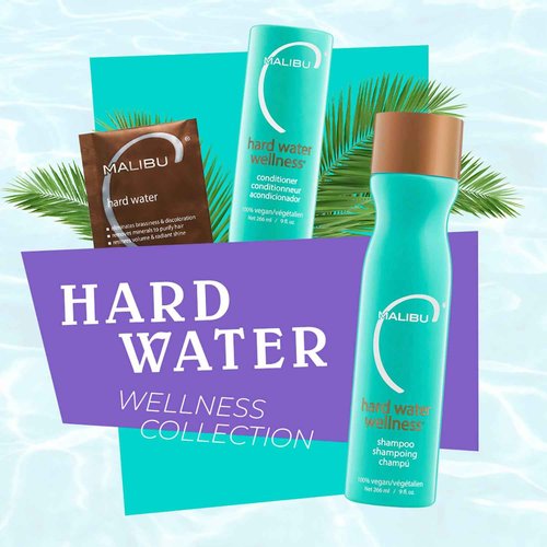 Malibu C Hard Water Wellness Remedy - Removes Deposits & Impurities - Contains Vitamin C for Shiny, Vibrant Results - Hard Water Treatment (12 Packets)