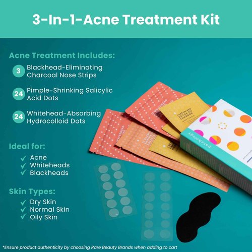 Patchology Breakout Box 3-in-1 Pimple & Acne Spots Treatment Patch Kit with 3 Nose Strips, 24 Salicylic Acid Dots, and 24 Hydrocolloid Dots - For Men and Women - Dark Spot Patches for Face (Pack of 2)