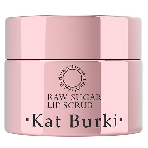 Kat Burki Raw Sugar Lip Scrub Exfoliator Smoothing and Moisturizing Treatment for Dry and Chapped Lips with Cold-Pressed Oils,1 Fl Oz