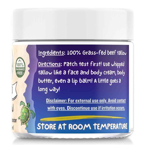 Ancient Paths Whipped Tallow (9oz) - Grass-Fed, 100% Natural Beef Tallow Moisturizer - Large Size Face & Body Moisturizer for Women, Men & Kids - Fragrance & Preservative-Free - Small Batch USA Made