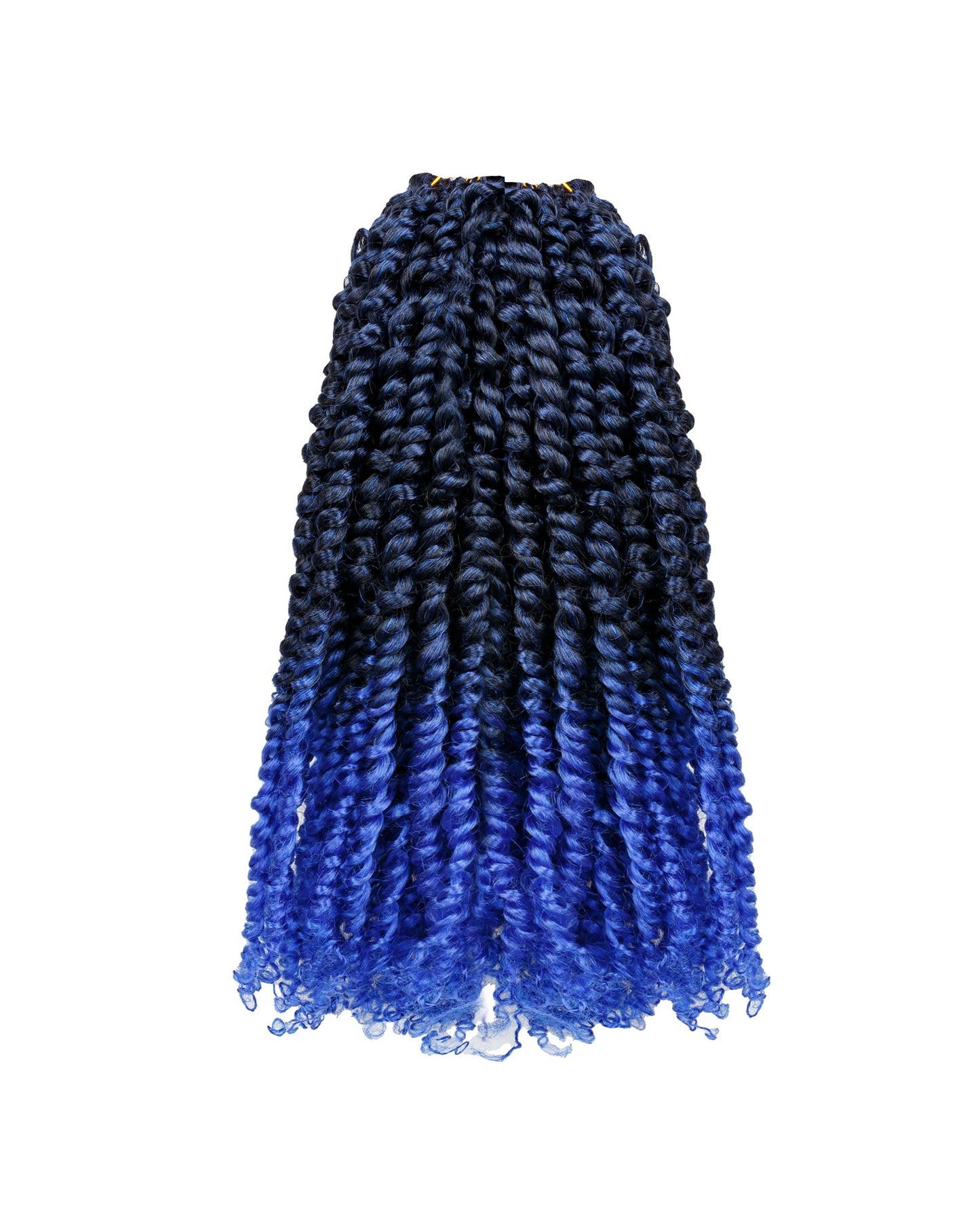 crochet twists pre looped-14 Inches 8 Packs Passion Twist Crochet Hair for Black Women and Kids-Omber Blue,Soft Lightweight Hair Extension(14"-8 Packs,T1B/Blue)