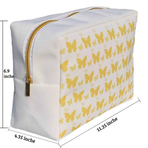 YOOFUN Makeup Bags for Purse Zipper Cat Cosmetic Pouch Large Travel Canvas Make Up Organizer Tool Pouch for Women,Girls,Men