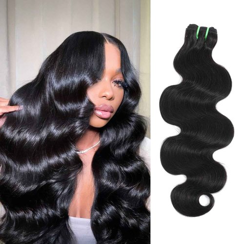 Syrenlore Raw Vietnamese Human Hair Bundles Body Wave Sew In Thick Bundles 100% Real Unprocessed Raw Vietnamese Virgin Human Hair Bundles Bodywave Quick Weave Single Bundle for Black Women 10 Inch
