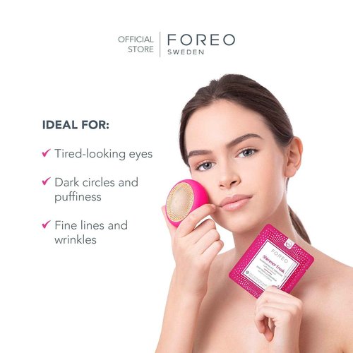 Shimmer Freak Advanced Collection 2.0 UFO-Activated Facial - Eye Contour Illuminating - Beauty & Personal Care - Rose Water - Niacinamide - All Skin Types - Wrinkles - Puffiness - 6 pcs in Pack