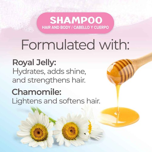 Tio Nacho TIO Nachito Hypoallergenic Baby Shampoo with Royal Jelly & Chamomile - Gentle, Tear-Free Body Wash, 13.5 fl oz (Pack of 3)