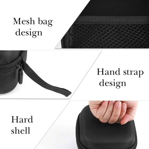 Linkidea Hard EVA Head Hair Shaver Case, Men's Balder Boss with Mesh Pocket for Travel, Travel Storage Bag Compatible with RMton Balder Pro Head Shaver XR7120/XR7000 (Black)