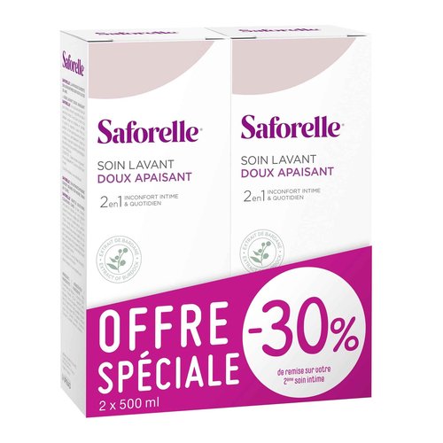 Saforelle Gentle Cleansing Care 2X500ml