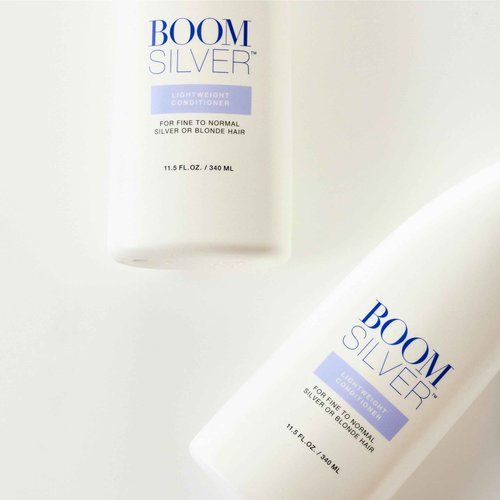 BOOM Silver Conditioner by Cindy Joseph – Purple Toning Conditioner for Gray & Silver Hair – Softens, Detangles & Boosts Shine Without Dulling – Safe for Daily Use (11.5 oz)