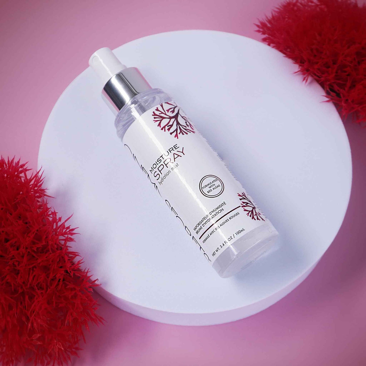 CINEMA SECRETS Moisture spray+ Hydrating Mist - Red Algae Face Spray for Moisture, Skin Prep, Collagen Support, Refreshes Makeup & Soothes Dry, Sensitive Skin