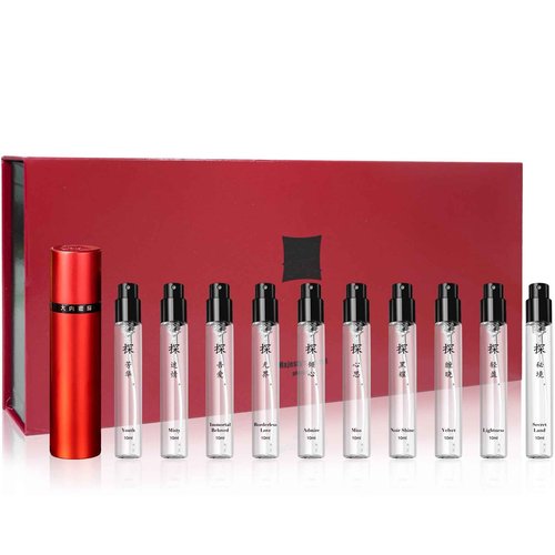 Luxury Women's Perfume Set (10 x 0.34 fl oz) – Mini Fragrance Collection with Magnetic Cap & Gift Bag – Unique Women Perfume for Travel,Dating,Holidays,Daily Use – Gift for Mum,Wife,Girlfriend