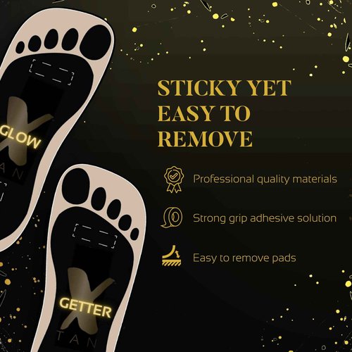 X-TAN Sunless Stick-On Feet Tanning Stickers, Vegan Disposable Pads, 25 Pairs, 1 Pack