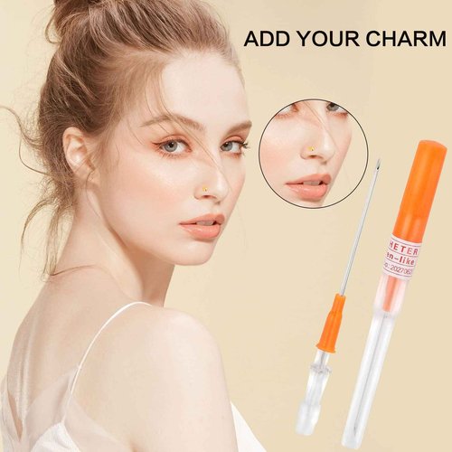 Beautidots 15PCS Catheter Piercing Needles Kits 14G 16G 18G 20G Body Piercing Tools for Ear Nose Lip Tongue Navel Nipple Cartilage Piercings at Home Safety Painless Disposable Self Piercing